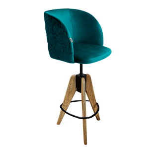 Полубарный стул SHT-ST33-1 / SHT-S92 (альпийский бирюзовый/браш.коричневый/черный муар) в Элисте