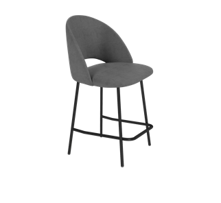 Полубарный стул SHT-ST34 / SHT-S29P-1 (платиново-серый/черный муар) в Элисте