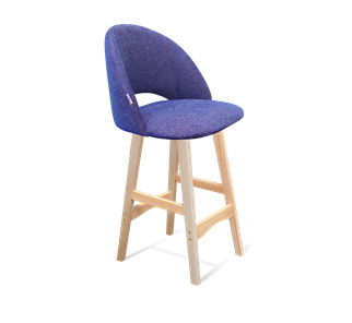 Полубарный стул SHT-ST34 / SHT-S65-1 (синий мираж/прозрачный лак) в Элисте