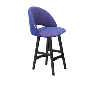 Полубарный стул SHT-ST34 / SHT-S65-1 (синий мираж/венге) в Элисте