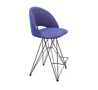 Полубарный стул SHT-ST34 / SHT-S66-1 (синий мираж/черный муар) в Элисте