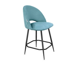 Полубарный стул SHT-ST34-1 / SHT-S148-1 (голубая пастель/черный муар) в Элисте