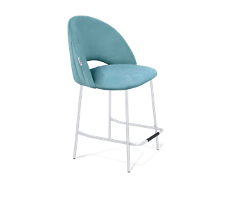 Полубарный стул SHT-ST34-1 / SHT-S29P-1 (голубая пастель/хром лак) в Элисте