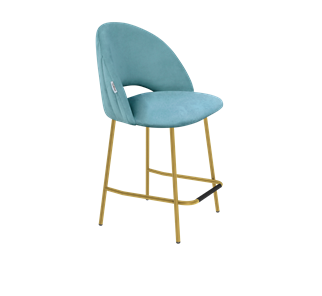 Полубарный стул SHT-ST34-1 / SHT-S29P-1 (голубая пастель/золото) в Элисте