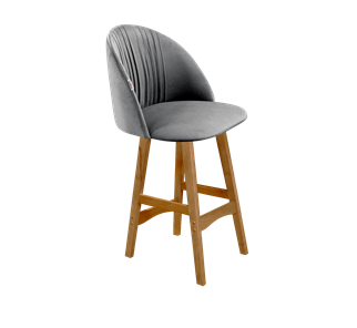 Полубарный стул SHT-ST35-1 / SHT-S65-1 (угольно-серый/светлый орех) в Элисте