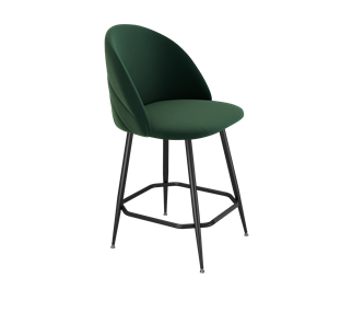 Полубарный стул SHT-ST35-2 / SHT-S148-1 (лиственно-зеленый/черный муар) в Элисте
