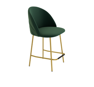 Полубарный стул SHT-ST35-2 / SHT-S29P-1 (лиственно-зеленый/золото) в Элисте