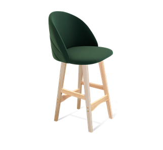 Полубарный стул SHT-ST35-2 / SHT-S65-1 (лиственно-зеленый/прозрачный лак) в Элисте