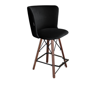 Полубарный стул SHT-ST36 / SHT-S80-1 (ночное затмение/темный орех/черный) в Элисте