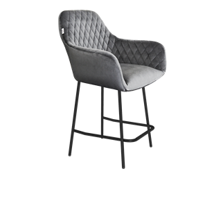 Полубарный стул SHT-ST38 / SHT-S29P-1 (угольно-серый/черный муар) в Элисте