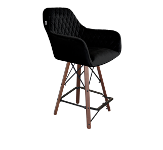 Полубарный стул SHT-ST38 / SHT-S80-1 (ночное затмение/темный орех/черный) в Элисте