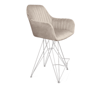 Полубарный стул SHT-ST38-1 / SHT-S66-1 (лунный мрамор/хром лак) в Элисте