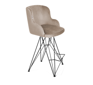 Полубарный стул SHT-ST39 / SHT-S66-1 (латте/черный муар) в Элисте - предосмотр