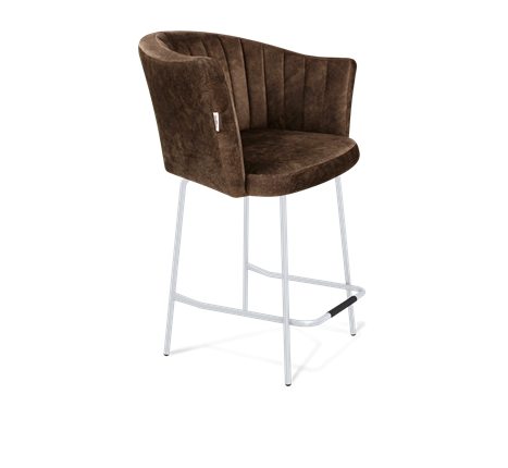 Полубарный стул SHT-ST42-1 / SHT-S29P-1 (кофейный трюфель/хром лак) в Элисте - изображение