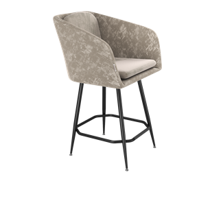 Полубарный стул SHT-ST43-1 / SHT-S148-1 (карамельный латте/черный муар) в Элисте