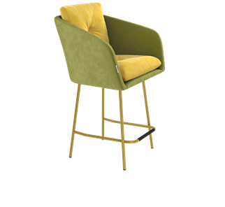 Полубарный стул SHT-ST43-2 / SHT-S29P-1 (фисташковый десерт/золото) в Элисте