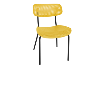 Обеденный стул SHT-ST85/SB85/S85M (желтый/черный муар) в Элисте