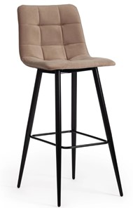 Барный кухонный стул CHILLY (mod.7095б) 50х44х104 бежевый barkhat 5/черный арт.19637 в Элисте