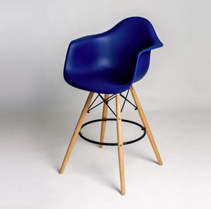 Барный стул DSL 330 Wood bar (темно-синий) в Элисте