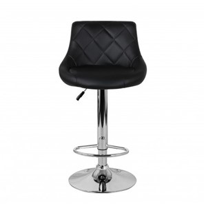 Барный стул Комфорт с мягкой спинкой WX-2396 экокожа черная в Элисте