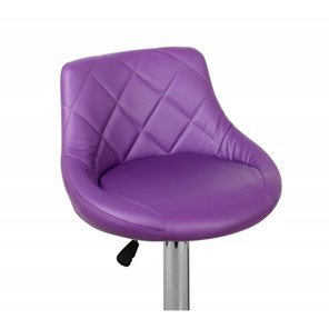 Барный стул Комфорт с мягкой спинкой WX-2396 экокожа фиолетовый в Элисте - предосмотр 2