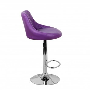 Барный стул Комфорт с мягкой спинкой WX-2396 экокожа фиолетовый в Элисте - предосмотр 3