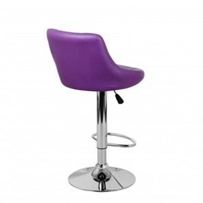 Барный стул Комфорт с мягкой спинкой WX-2396 экокожа фиолетовый в Элисте - предосмотр 4