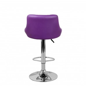 Барный стул Комфорт с мягкой спинкой WX-2396 экокожа фиолетовый в Элисте - предосмотр 5