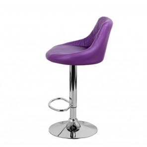 Барный стул Комфорт с мягкой спинкой WX-2396 экокожа фиолетовый в Элисте - предосмотр 7