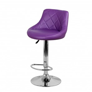 Барный стул Комфорт с мягкой спинкой WX-2396 экокожа фиолетовый в Элисте - предосмотр 8