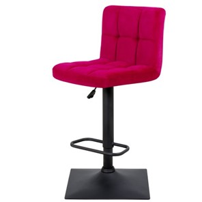 Барный стул Курт с мягкой спинкой WX-2320 велюр красный в Элисте - предосмотр 6