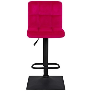Барный стул Курт с мягкой спинкой WX-2320 велюр красный в Элисте - предосмотр 7