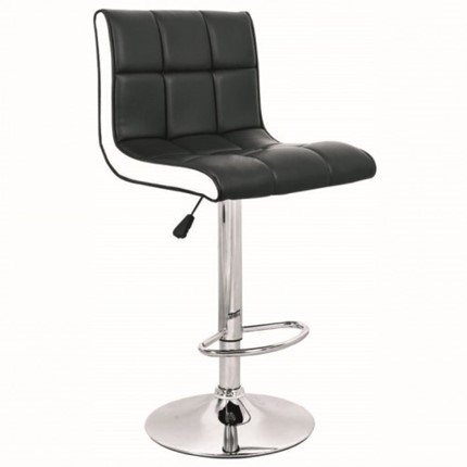 Барный стул Олимп WX-2318B экокожа черно-белый в Элисте - изображение
