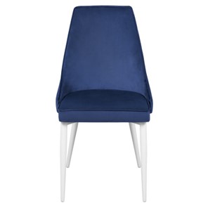 Дизайнерский стул Лорд СРП-071 Эмаль белая Веллюто темно-синий в Элисте