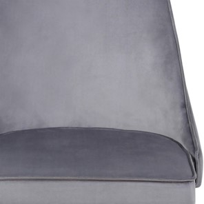 Мягкий дизайнерский стул Лорд СРП-071 Эмаль черная Веллюто серый в Элисте - предосмотр 1