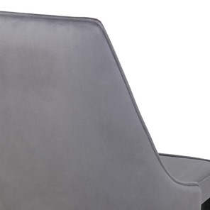 Мягкий дизайнерский стул Лорд СРП-071 Эмаль черная Веллюто серый в Элисте - предосмотр 2