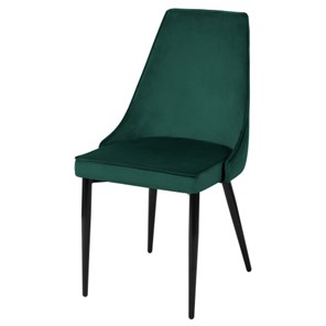 Дизайнерский стул Лорд СРП-071 Эмаль черная Веллюто темно-зеленый в Элисте - предосмотр