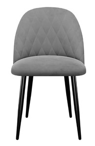 Обеденный стул 302, микровелюр B22 grey, ножки черные в Элисте - предосмотр 1