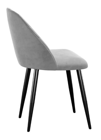 Обеденный стул 302, микровелюр B22 grey, ножки черные в Элисте - изображение 2