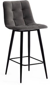 Полубарный кухонный стул CHILLY (mod. 7095пб) 55х44х94 серый barkhat 26/черный арт.19655 в Элисте