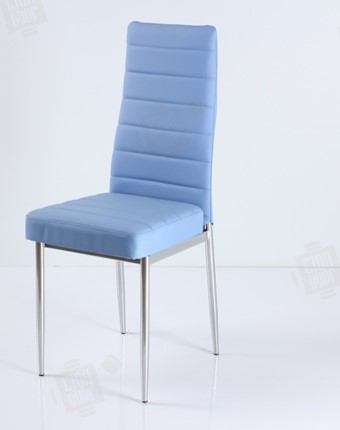 Кухонный стул В-1 хром люкс голубой в Элисте - изображение
