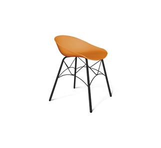 Обеденный стул SHT-ST19/S107 (оранжевый/черный муар) в Элисте