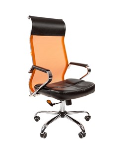 Офисное кресло CHAIRMAN 700 сетка, цвет оранжевый в Элисте - предосмотр