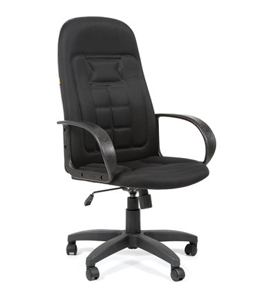 Кресло компьютерное CHAIRMAN 727 TW 11, цвет черный в Элисте - изображение