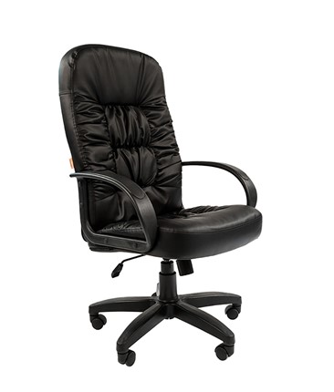 Кресло офисное CHAIRMAN 416, экокожа, цвет черный в Элисте - изображение