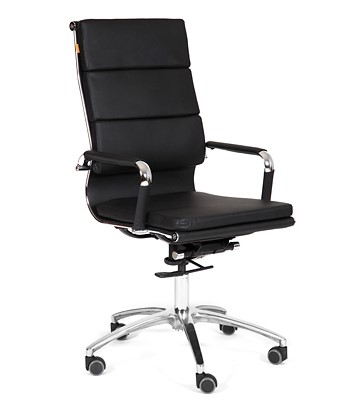 Офисное кресло CHAIRMAN 750 экокожа черная в Элисте - изображение