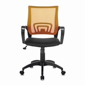 Офисное кресло Brabix Fly MG-396 (с подлокотниками, сетка, оранжевое/черное) 532084 в Элисте