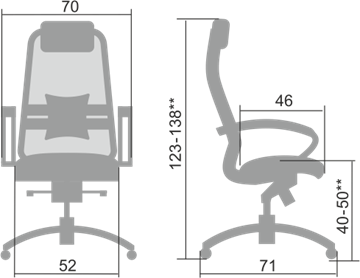 Кресло офисное Samurai S-1.04, бежевый в Элисте - предосмотр 1