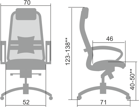 Кресло офисное Samurai S-1.04, бежевый в Элисте - изображение 1