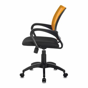 Офисное кресло Brabix Fly MG-396 (с подлокотниками, сетка, оранжевое/черное) в Элисте - предосмотр 3